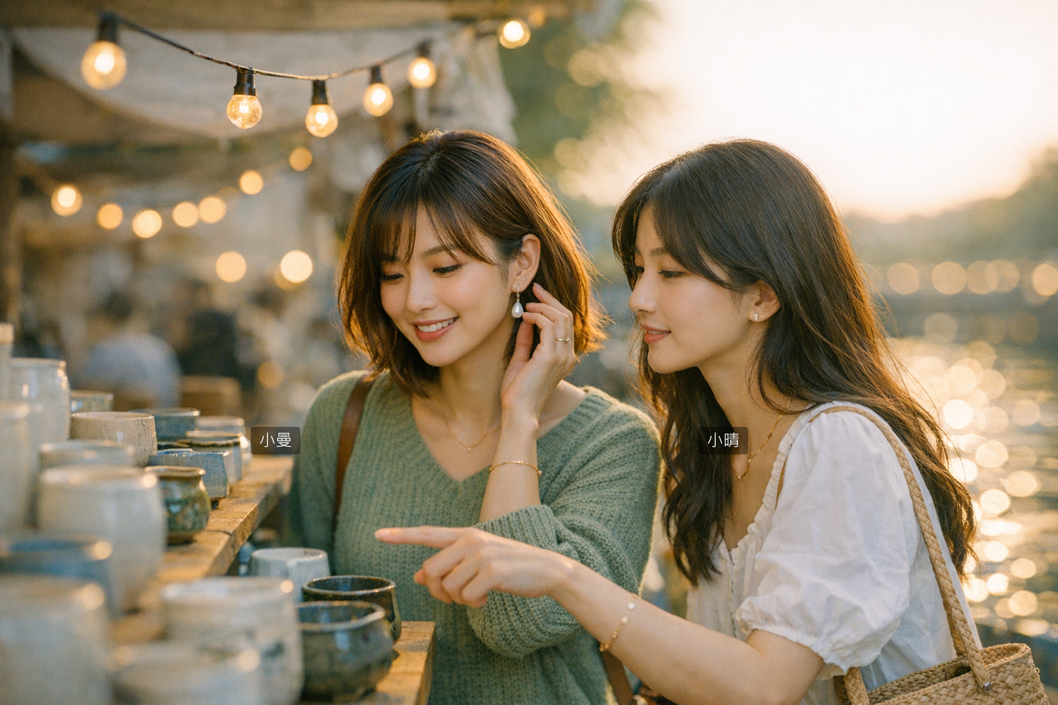 走進河濱市集看攤位