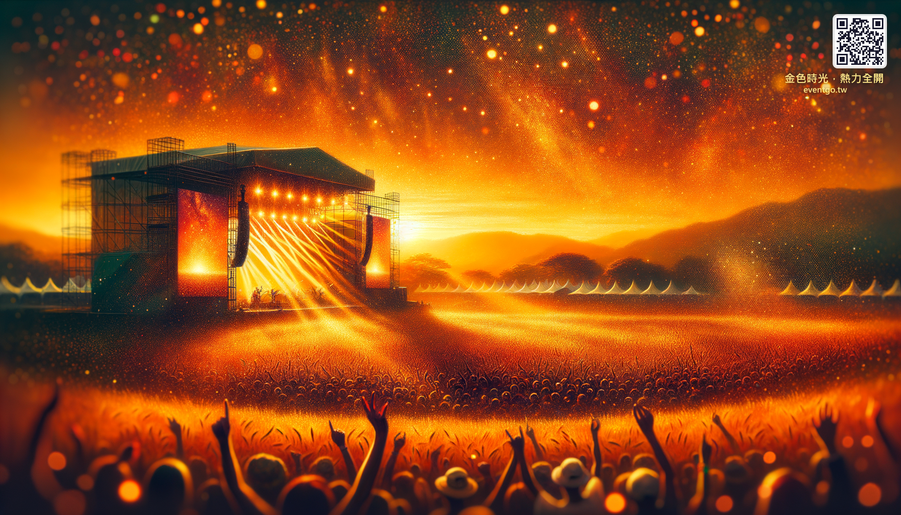 廟宇暖金色燈光，傳統文化活動的溫暖氛圍